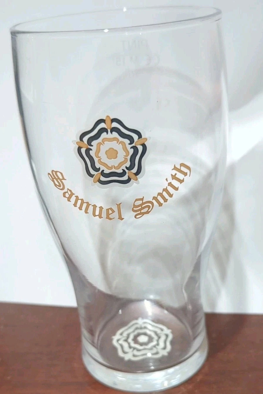 Beer PINT Glass ~ SAMUEL SMITH Brewing ~ Tadcaster, North Yorkshire, ENGLAND
