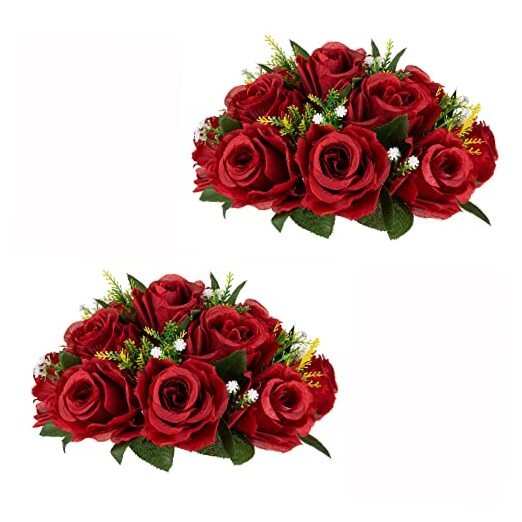 Flower Centerpieces for Wedding Tables: Wedding Table Decorations 2 Crimson