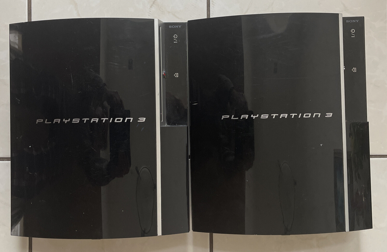 Lot of 2 Sony Playstation 3 CECHL01 Untested For Parts or Repair—————-25