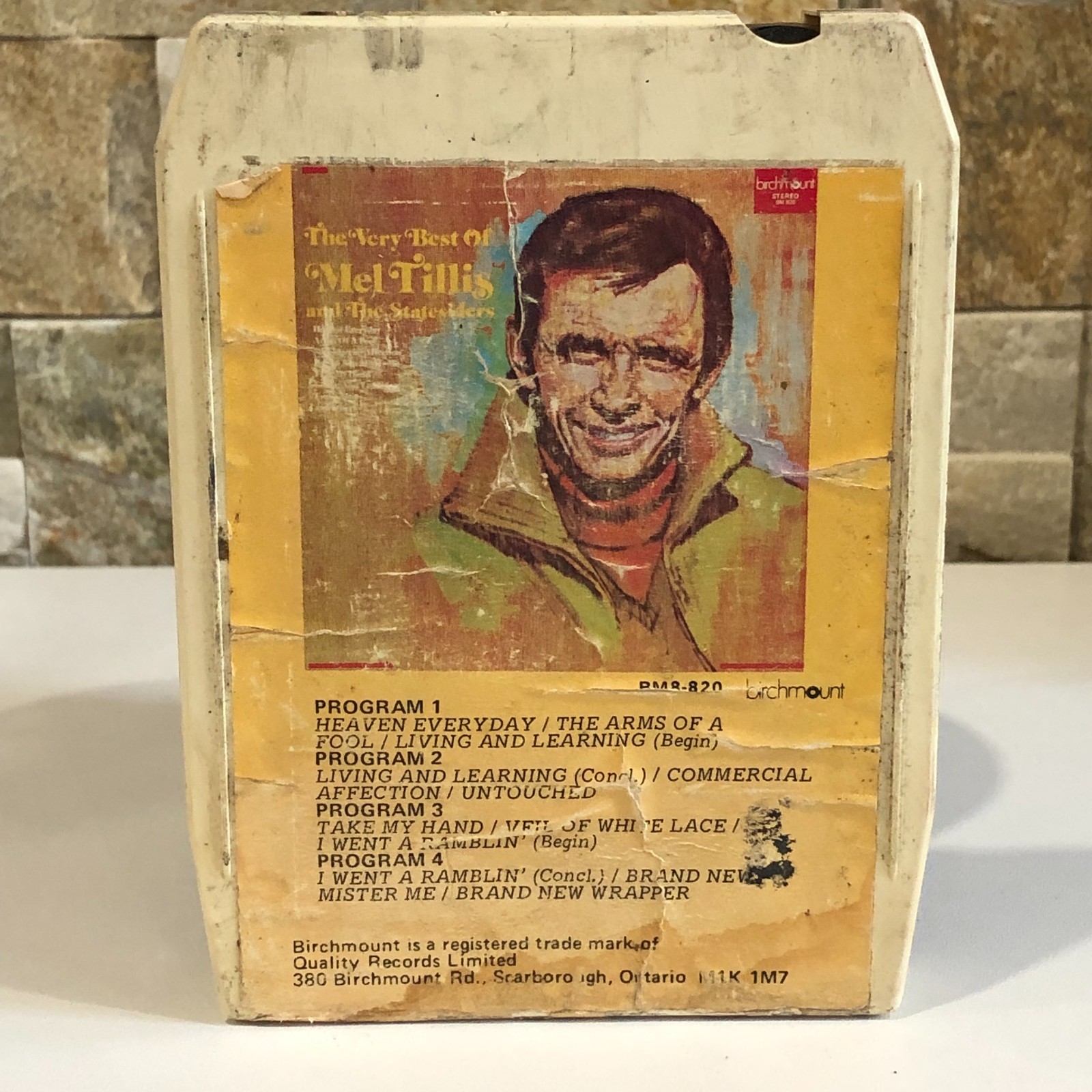 The Very best of Mel Tillis 8 Track Tape