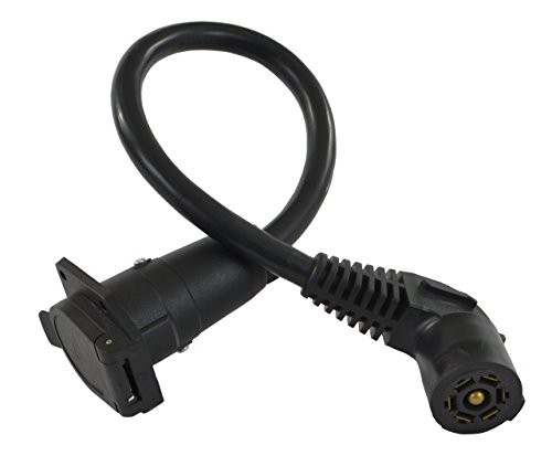 Conntek 11110-024EX 7-Way Travel Trailer Extension Cord with Elbow Plug (2 