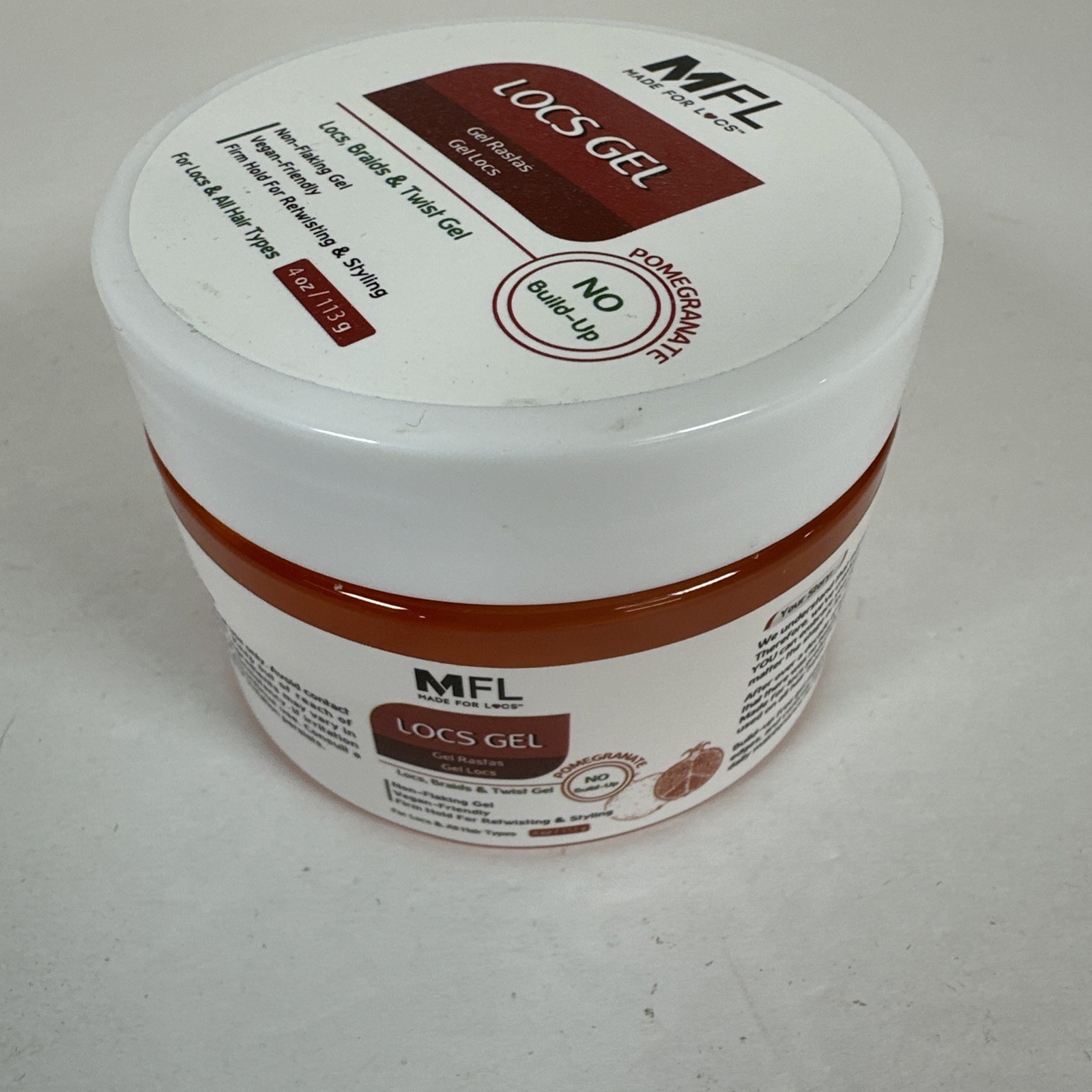 MFL Locs Gel For Locs, Braids, & Twisting Gel 4 oz Pomegranate