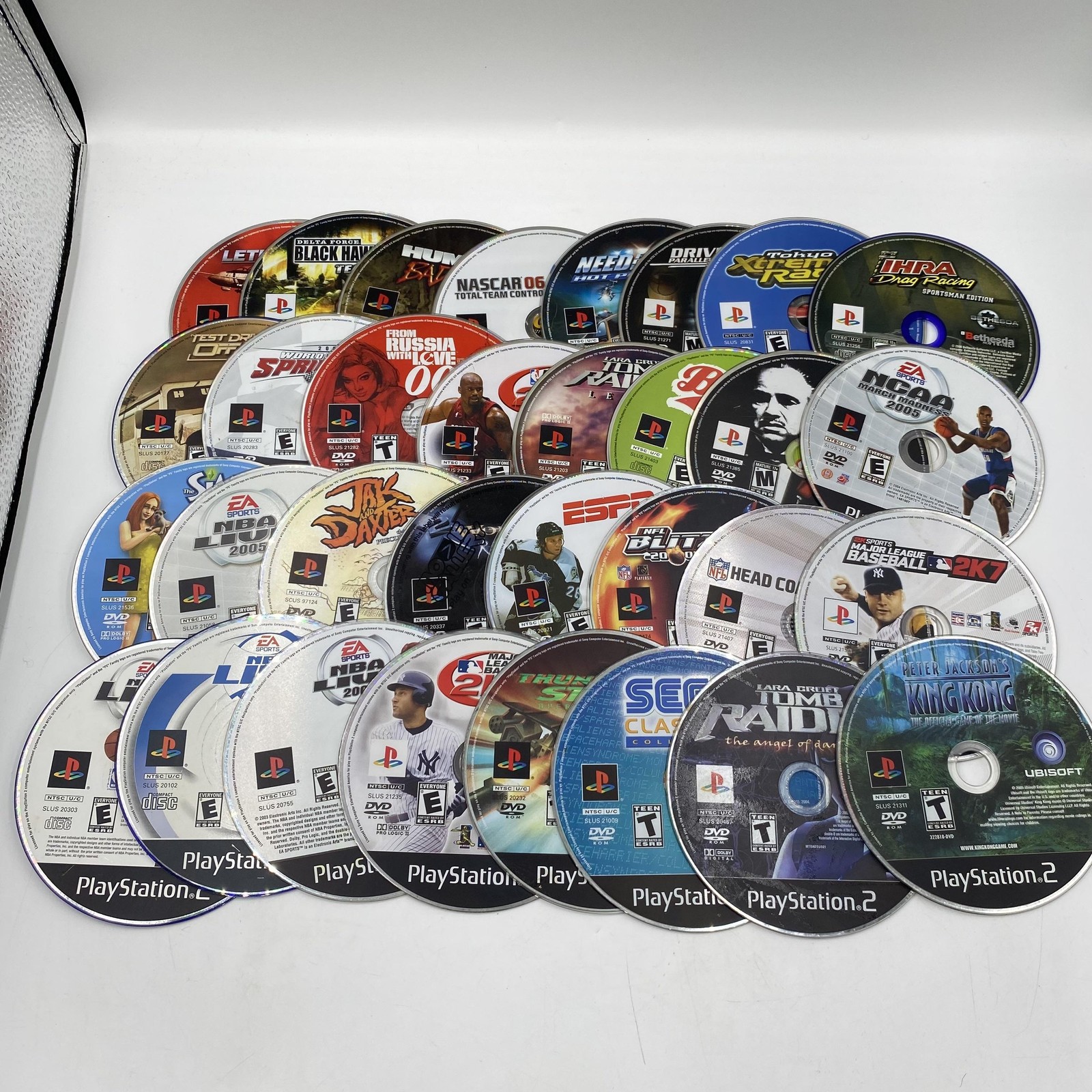 PlayStation 2 PS2 Disc Only Game Lot Sports Action Racing Mixed 32 Titles untest