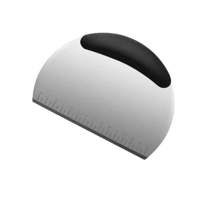 Stainless Steel Pastry Cutter Dough Scraper Pizza Chopper with Ergonomic Handle