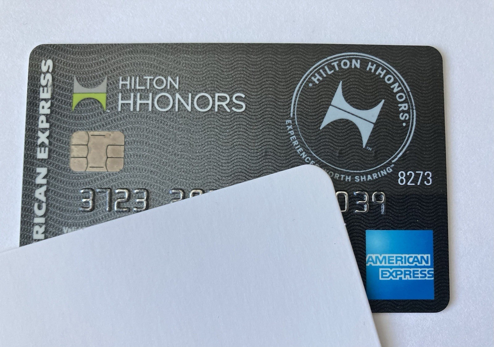 Expired American Express Credit Card Hilton Hotels Bank AmEx USA Gray
