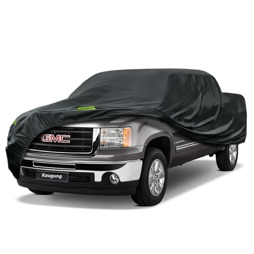 Kaugung Truck Cover Waterproof Custom Fit GMC Sierra 1500-3500 Crew 6.5' Bed 