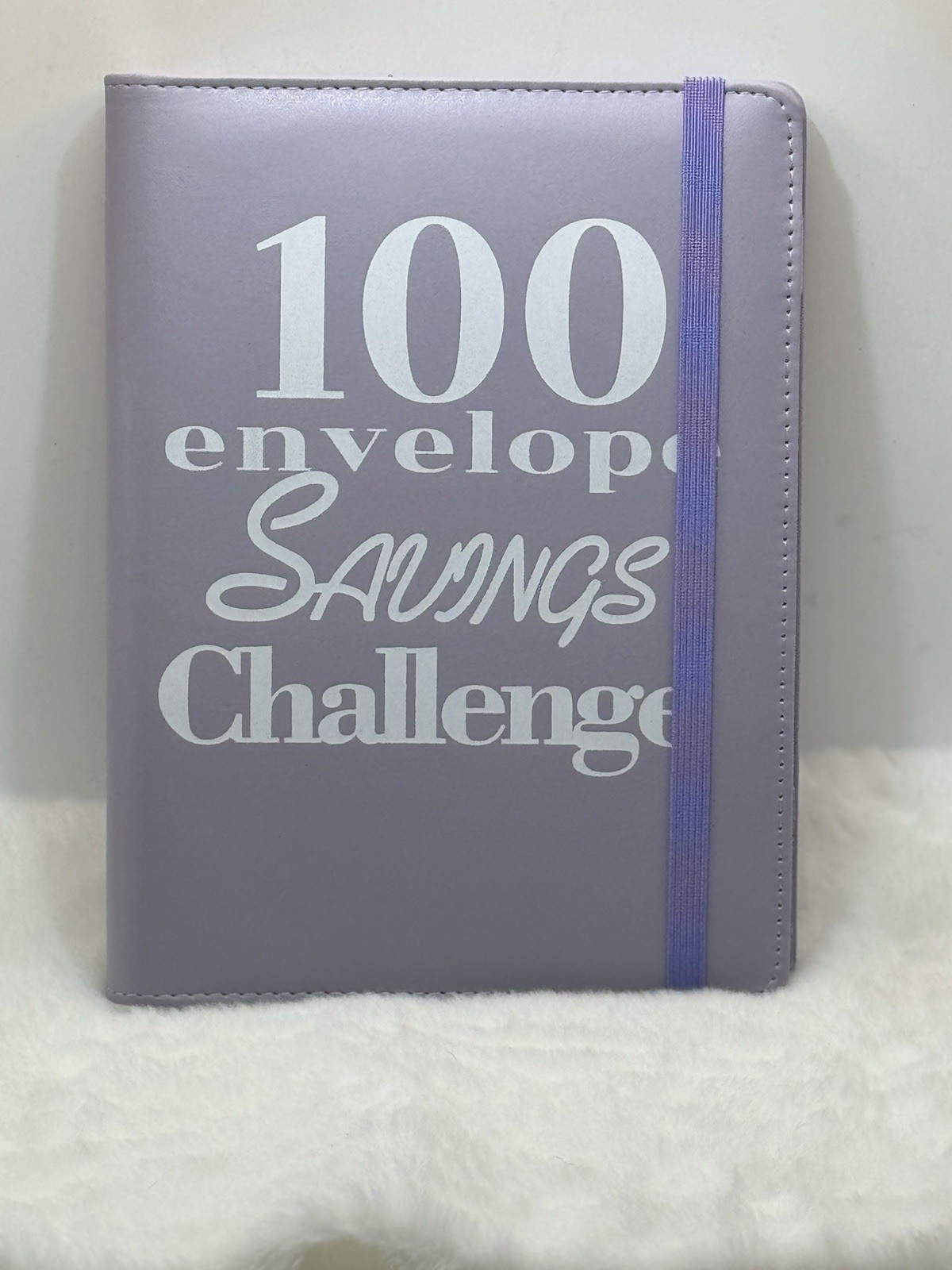 100 Envelope Savings Challenge Binder Set, Tracker, Sleeves, $5,050, Purple