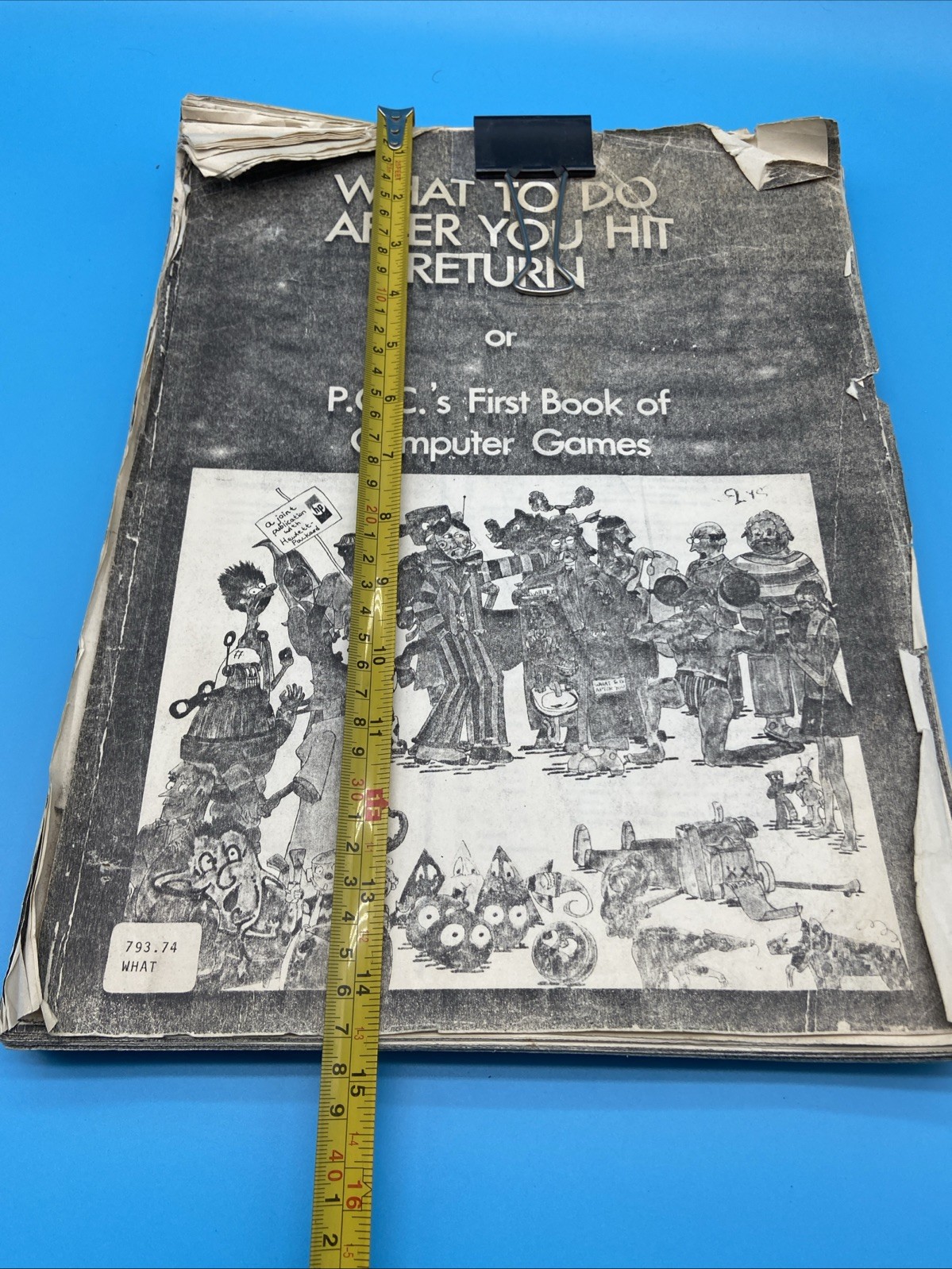 WHAT TO DO AFTER YOU HIT RETURN/ P.C.C.'s 1st Book of Computer Games - Vintage