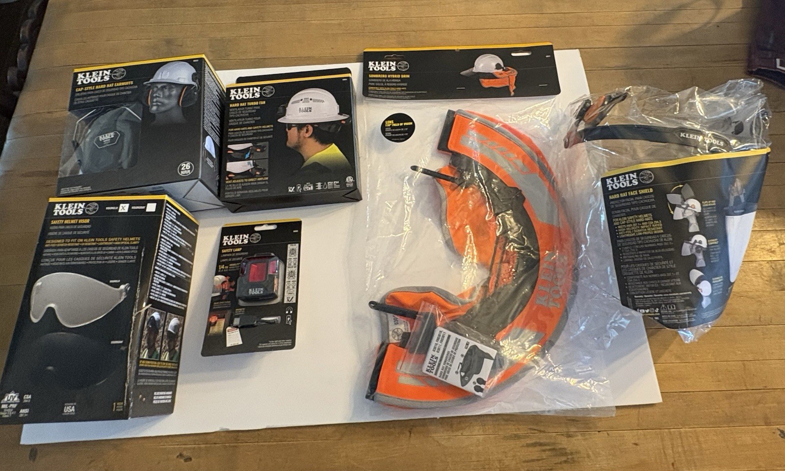 klein hard hat accessories