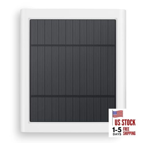 Solar Panel for Ring Camera, 4W Solar Charger Compatible with Rings White 1PCS