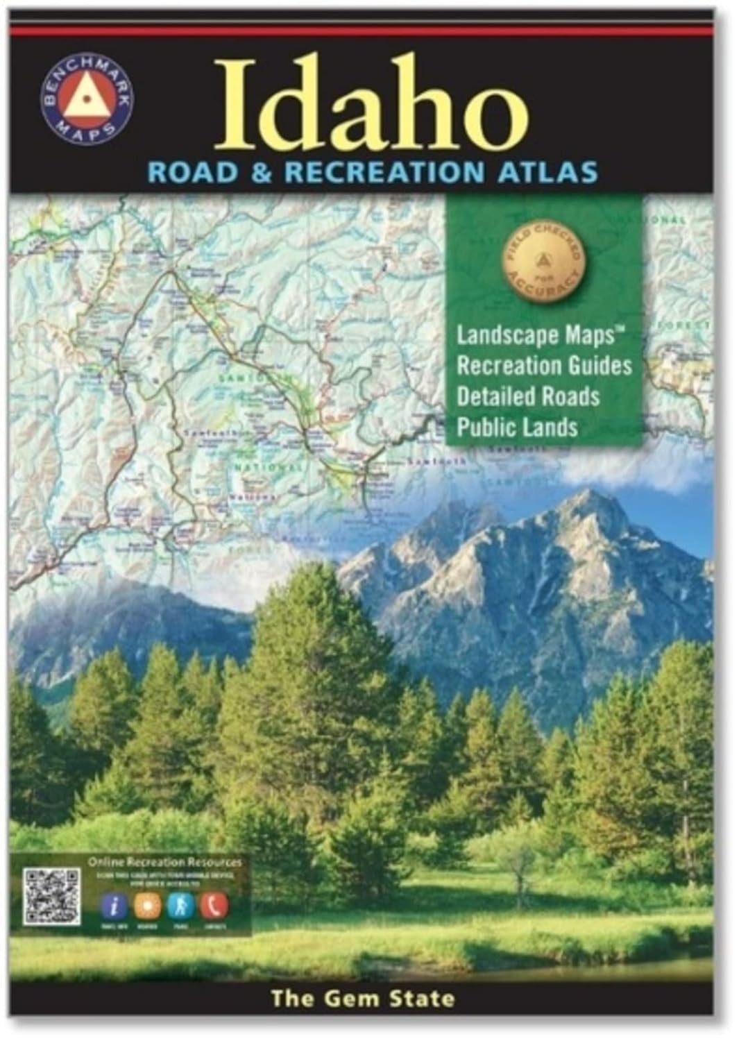 Idaho Road & Recreation Atlas, Benchmark Maps, 2022, 7th Edition