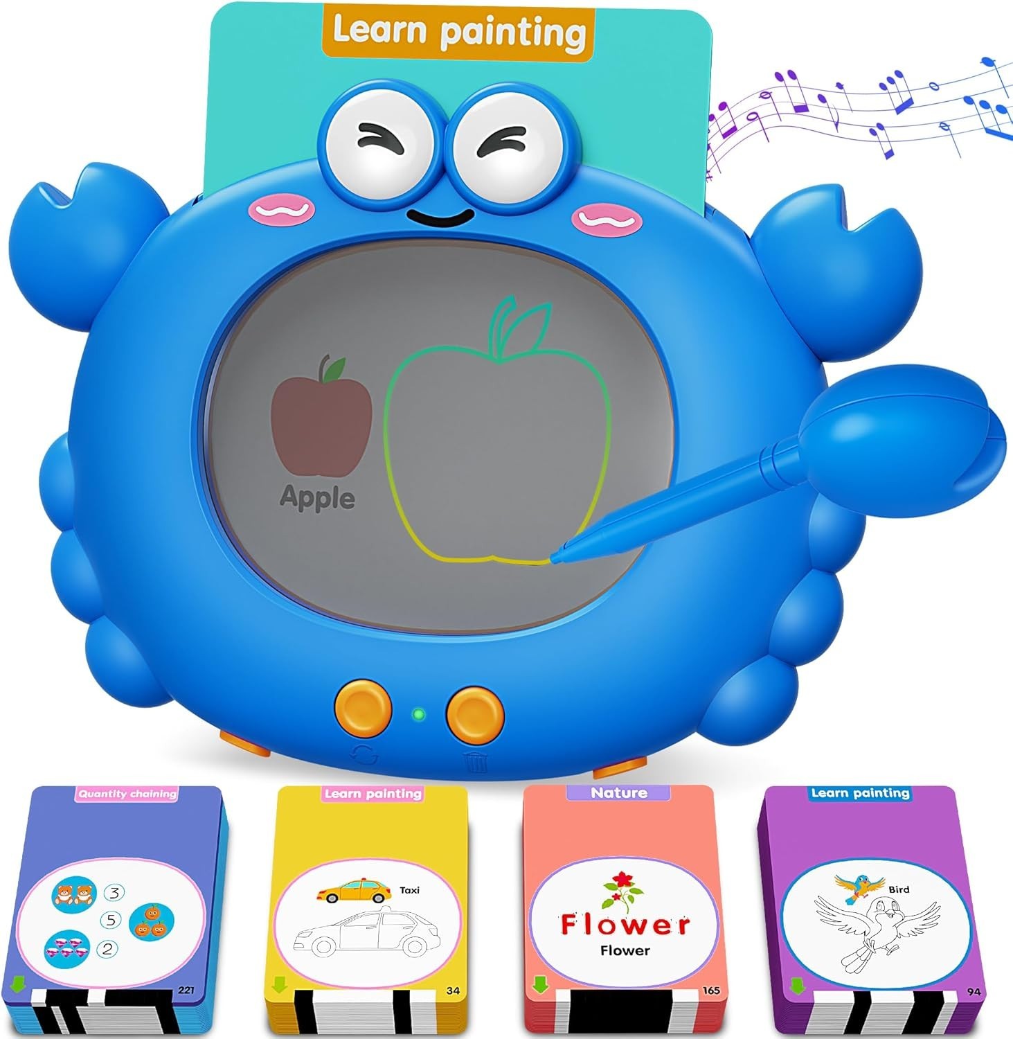Kids Toddler Talking Flash Cards Writing, Drawing & Math,Autism Sensory Toys