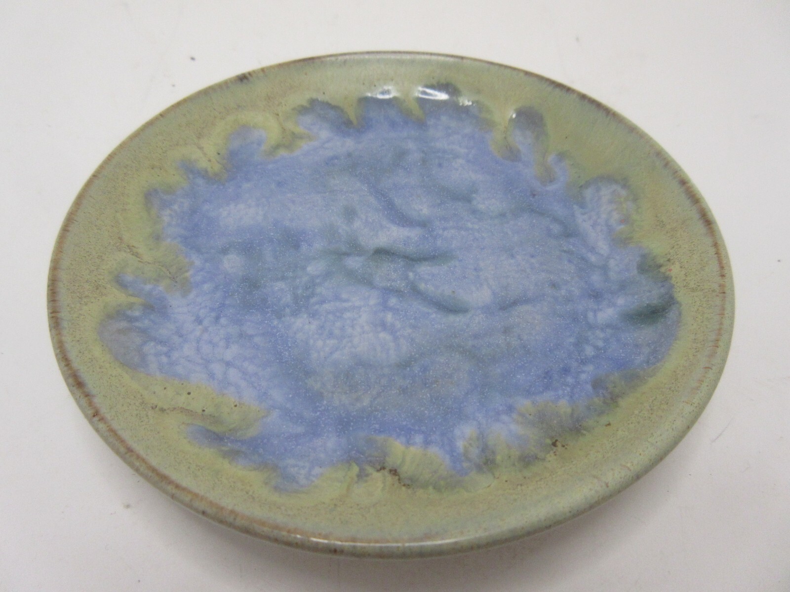 Old Vintage Nita DesBarres Pictou Nova Scotia Studio Art Pottery Dish 4 1/8" dia