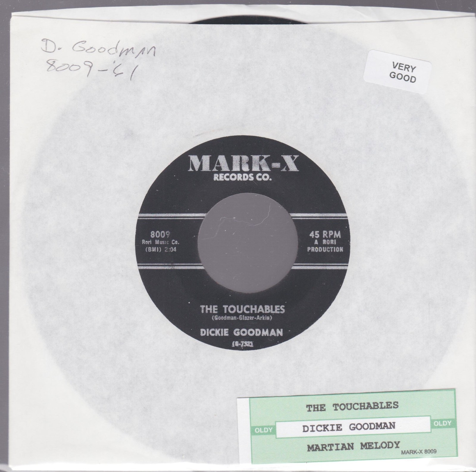 DICKIE GOODMAN-1  45RPM - VOCALS-8