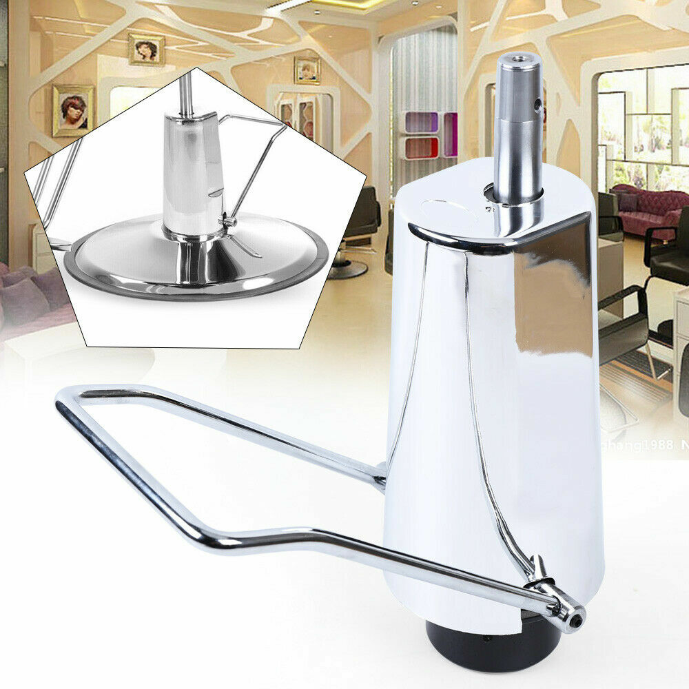 Adjustable Silver Chair Hydraulic Pump Replacement W/ Base For Bar Beauty Salon