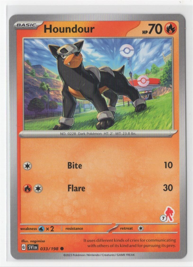 Pokemon Scarlet & Violet -  033/198 Houndour Armarouge Stamped #7
