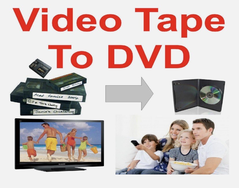 TRANSFER TO DVD * 7 VIDEO TAPES to DVD * VHS, VHS-C MiniDV, Hi8 * Convert