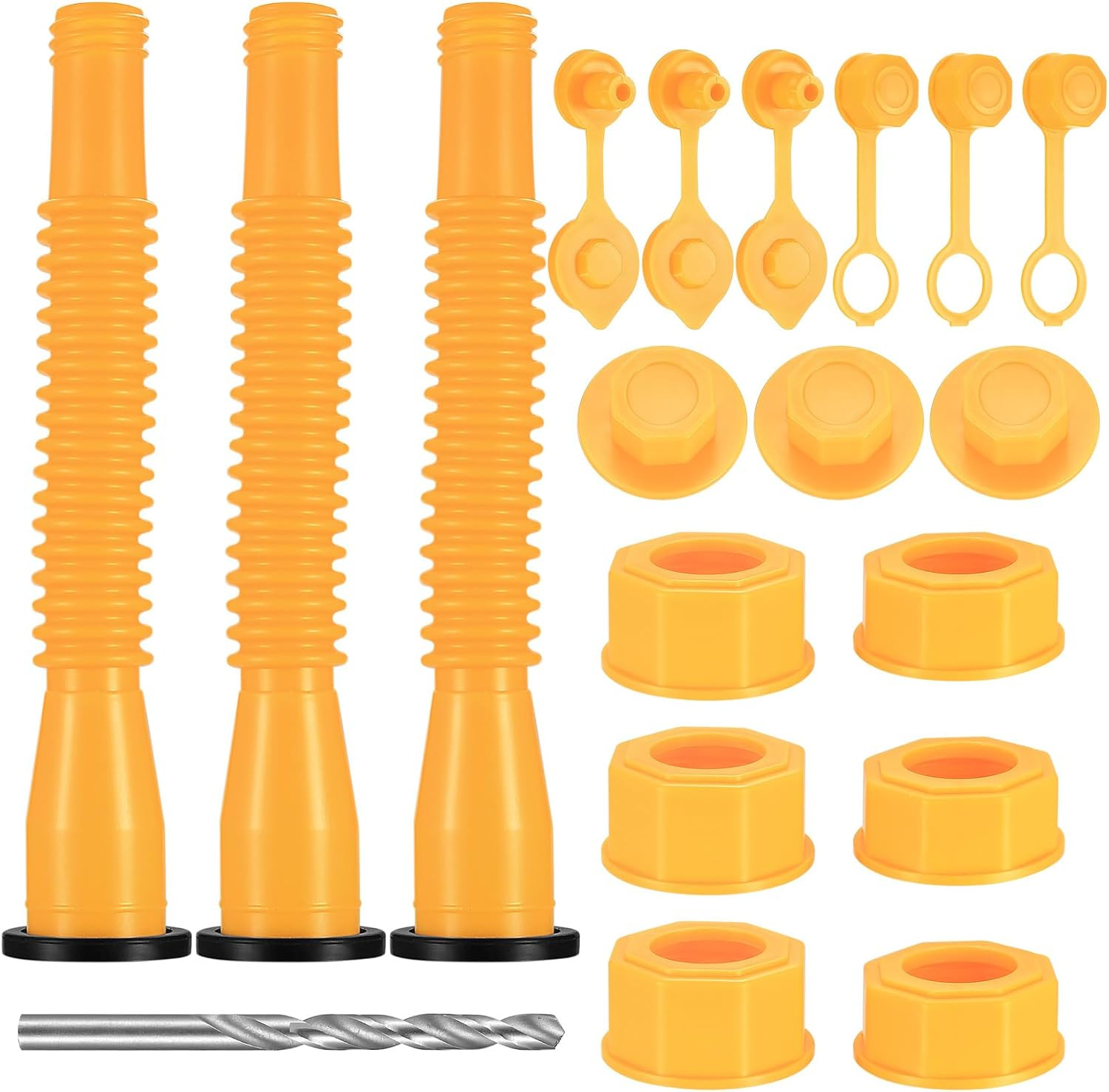 Gas Can Spout Replacement Set, 19 Pcs Gas Can Nozzle Replacement Kit for 1/2/5/1