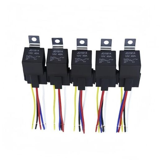 JD1914 12V 40/30A 5-Piece Automotive Relay with Interlocking Harness 