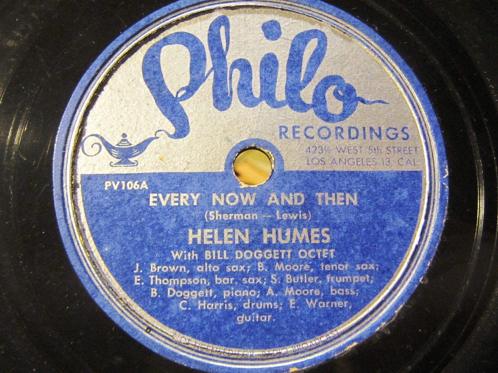 1940 Helen Humes BILL DOGGETT OCTET Be-Baba-Luba/ Every Now and Then PHILO PV106