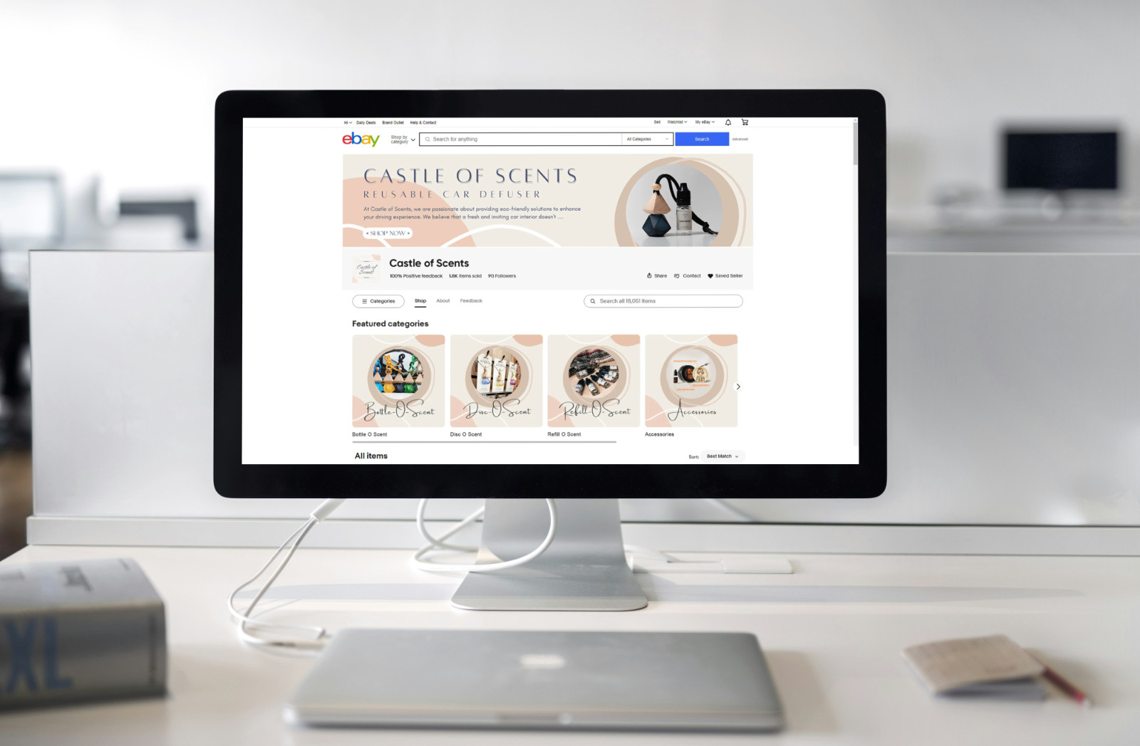 Sales Template 2024 eBay Responsive Design Business Dark Bl. + Editor + Bonus