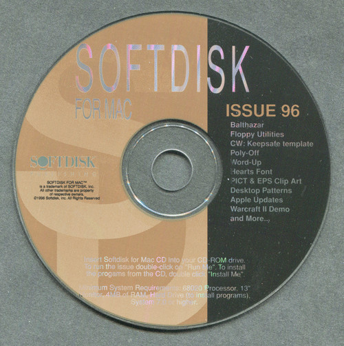 Macintosh Softdisk CD Issue 96
