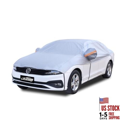 Half Car Cover Top, Windshield & Sunroof Cover for Ice and Snow with 1-Sedan L