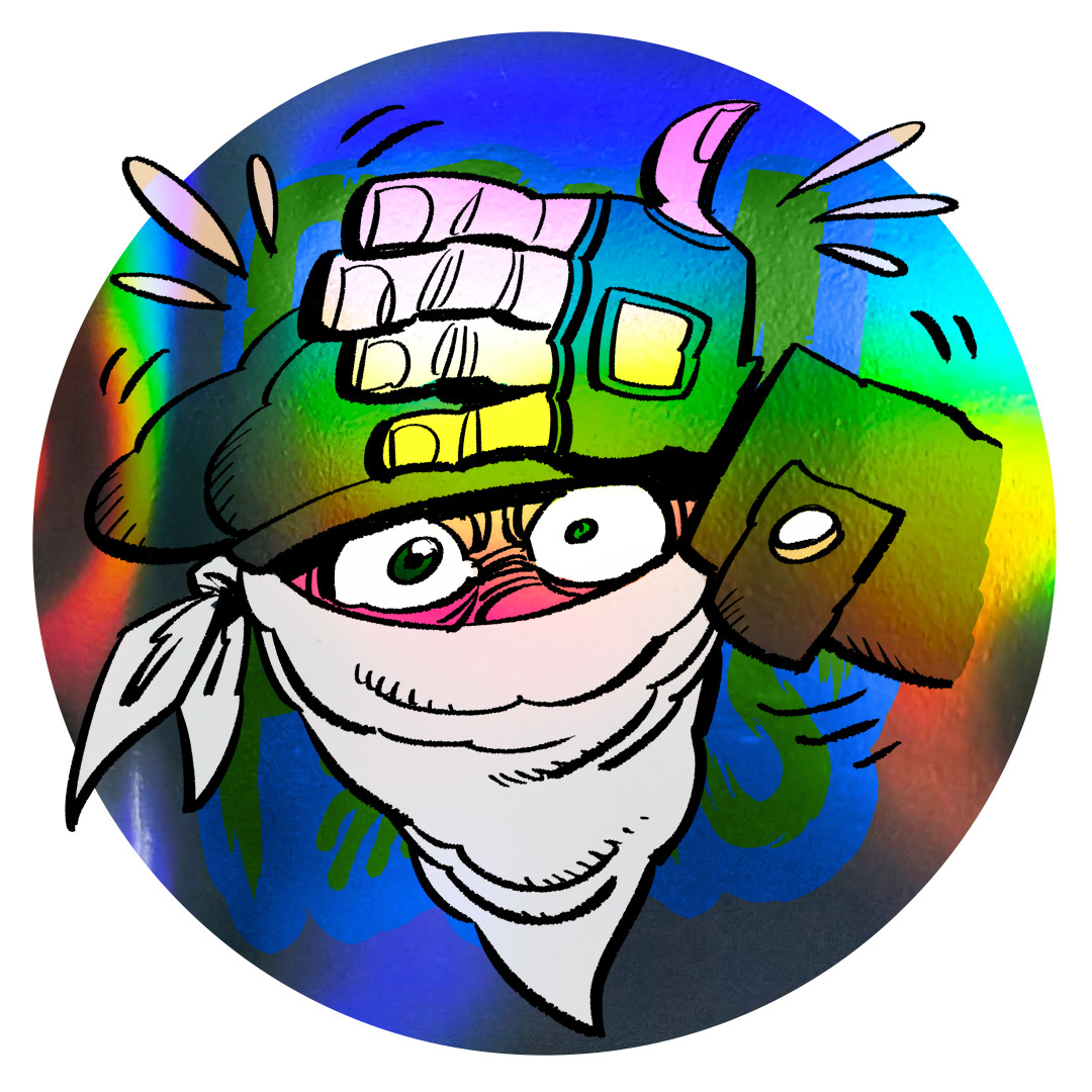 The Unwatchable Man Grim Folks - NFT Crypto - Affordable - Good Fun Art MINT #89