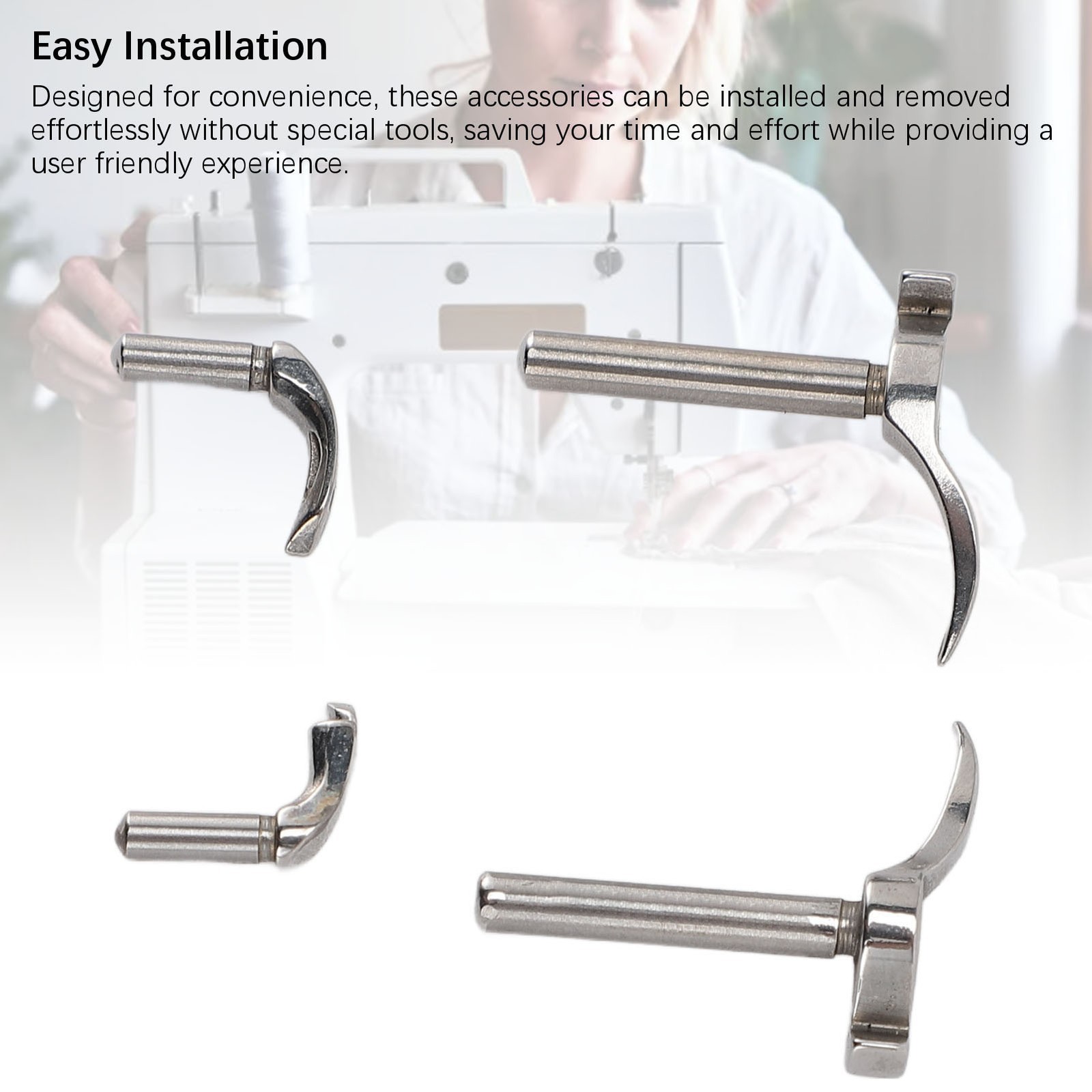 4Pcs Lockstitch Machine Curved Needles Alloy 9820 Buttonhole Sewing Machine