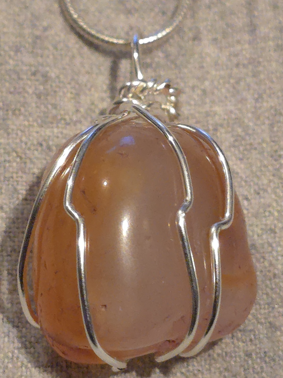 Agate Pendant On A Sterling Silver Necklace