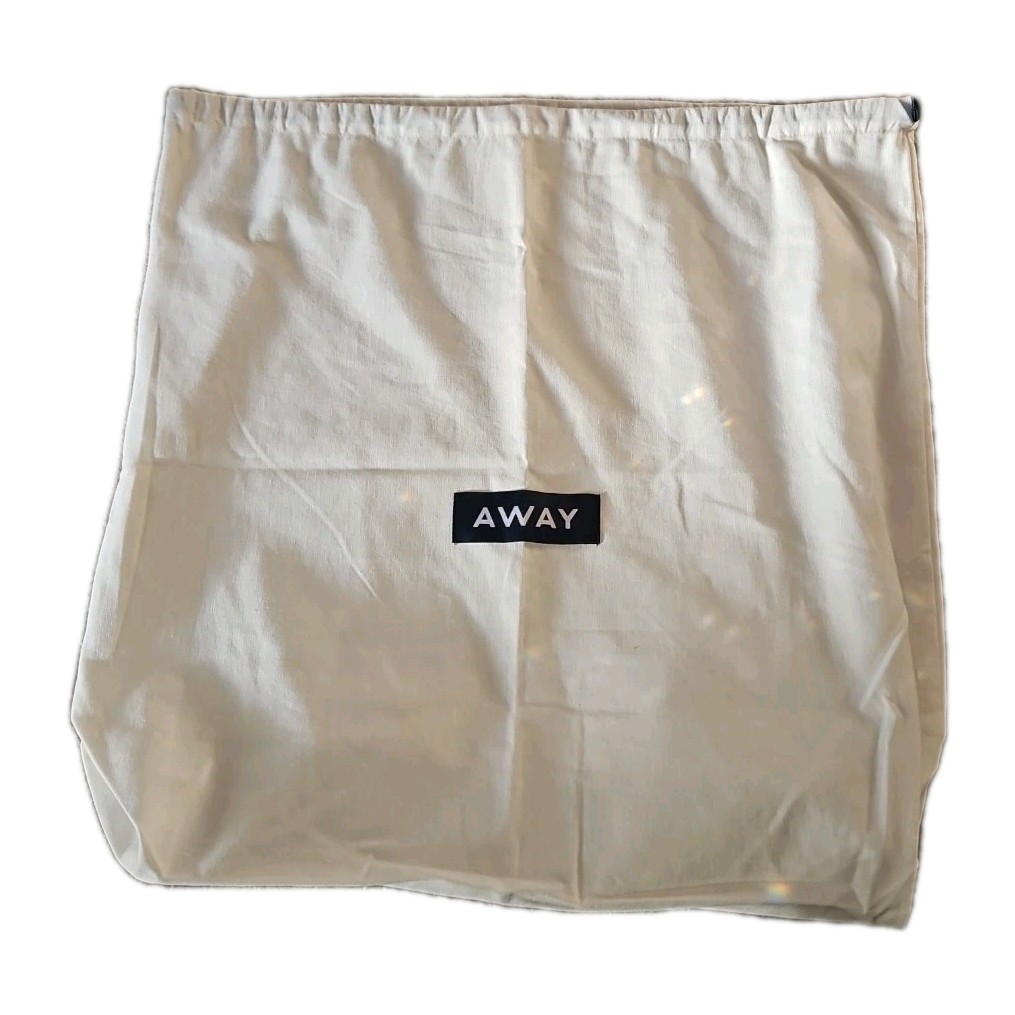 Away Travel Large Canvas Dust Bag  Logo Storage Garment Luggage Drawstring Bag