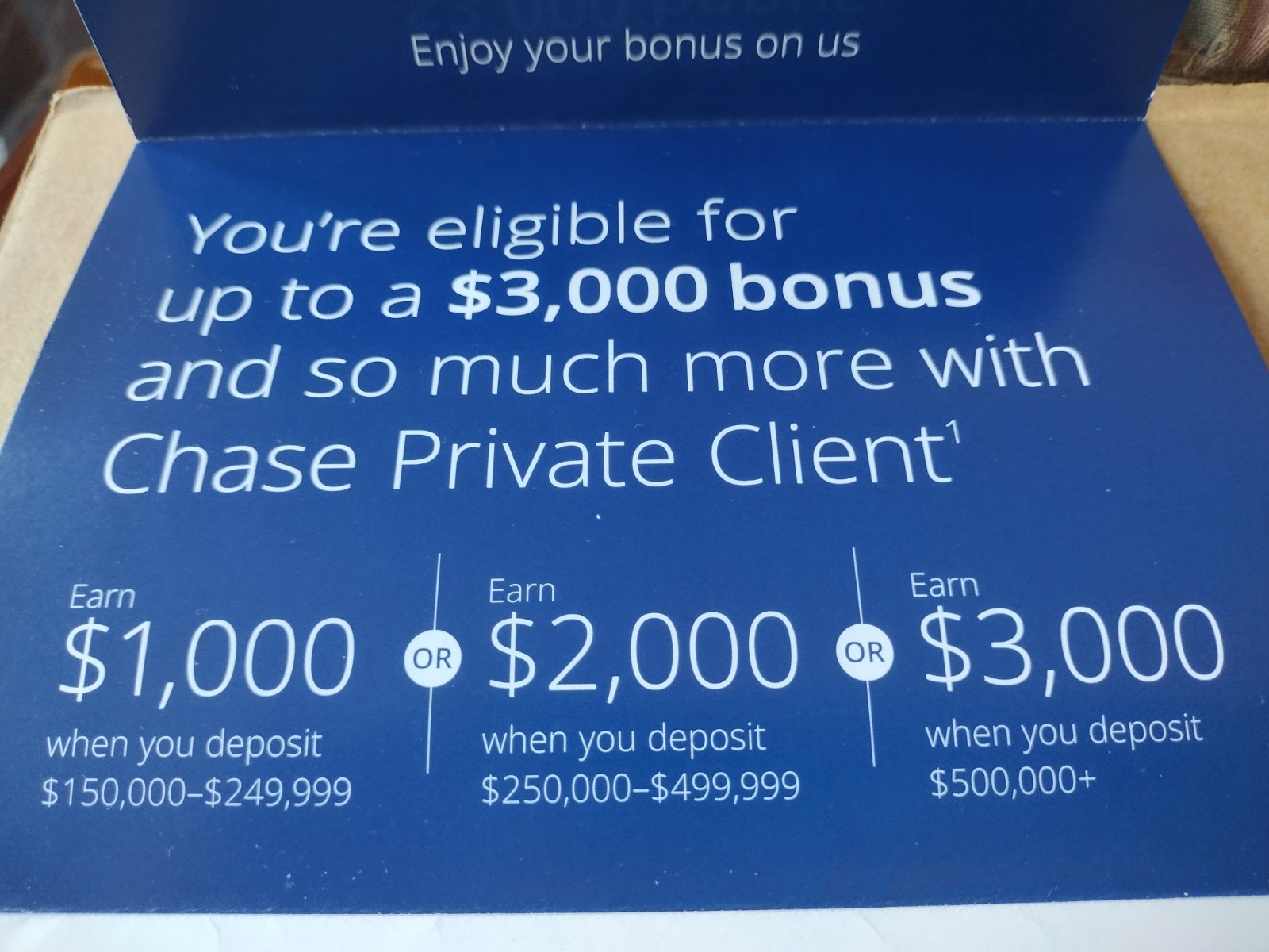 CHASE BANK PRIVATE  CLIENT UPGRADE UP TO $3000 BONUS EXP 4/15/2026 PROMO CODE