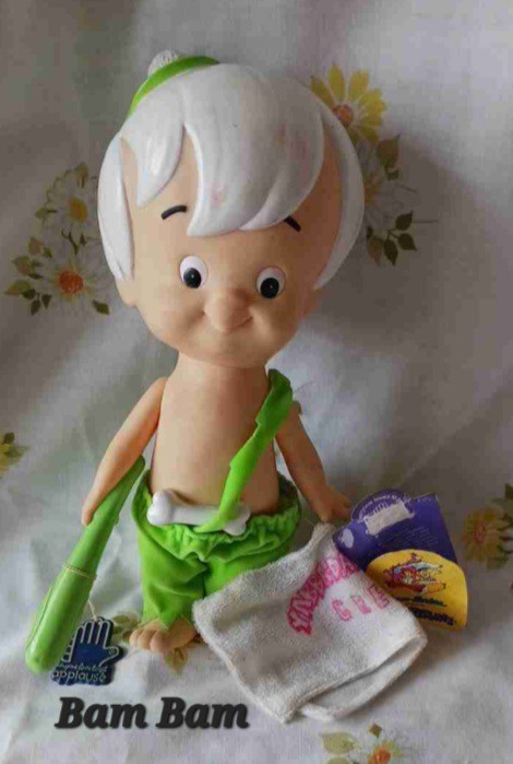 Bam Bam Ceramic Collectible Piggy Bank The Flintstones Character