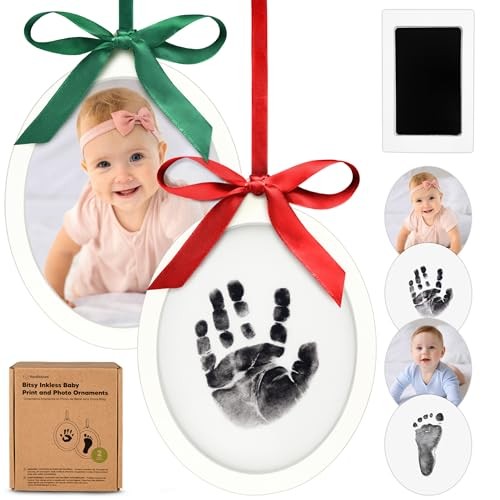 Inkless Baby Hand and Footprint Kit - Two-Sides Baby’s First Alpine White
