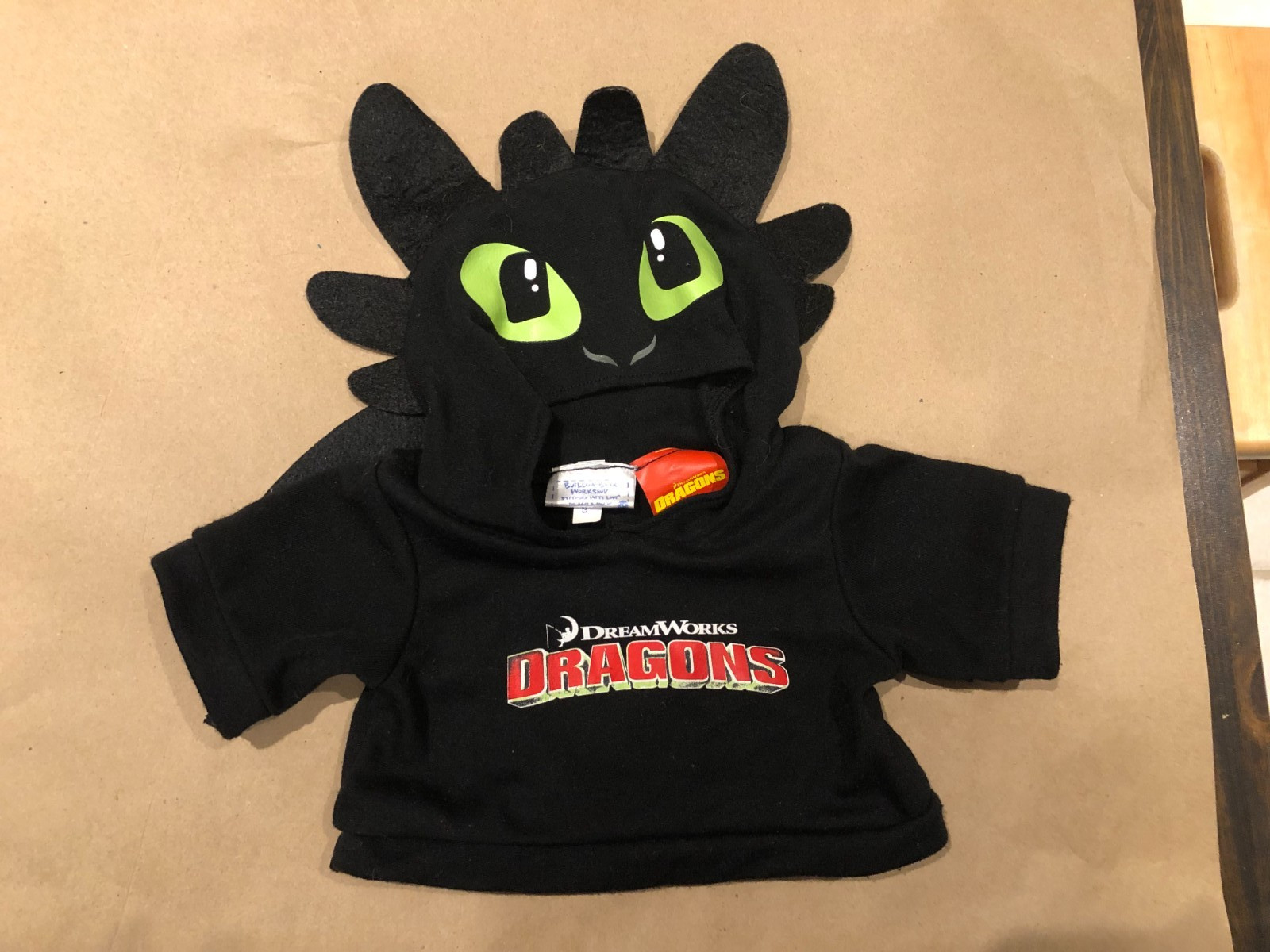 Build A Bear How To Train Your Dragon Shirt Dreamworks  Hoodie Mask W/ Wings