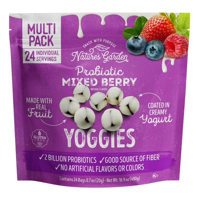 Nature's Garden Probiotic Mixed Berry Yoggies 0.7 oz., 24 pk.