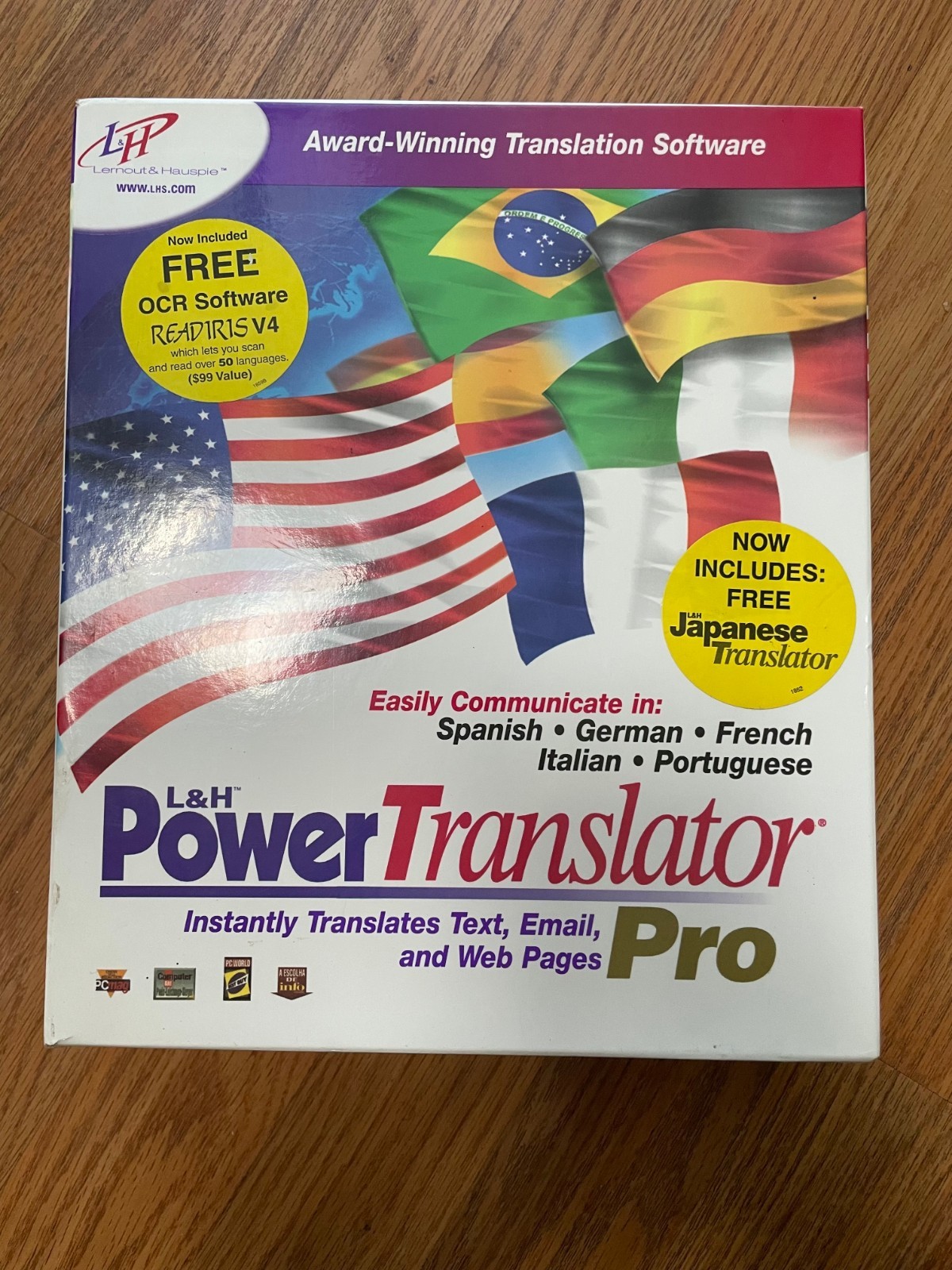 L&H Power Translator Pro with OCR – Vintage Translation Software – PC/Mac Sealed