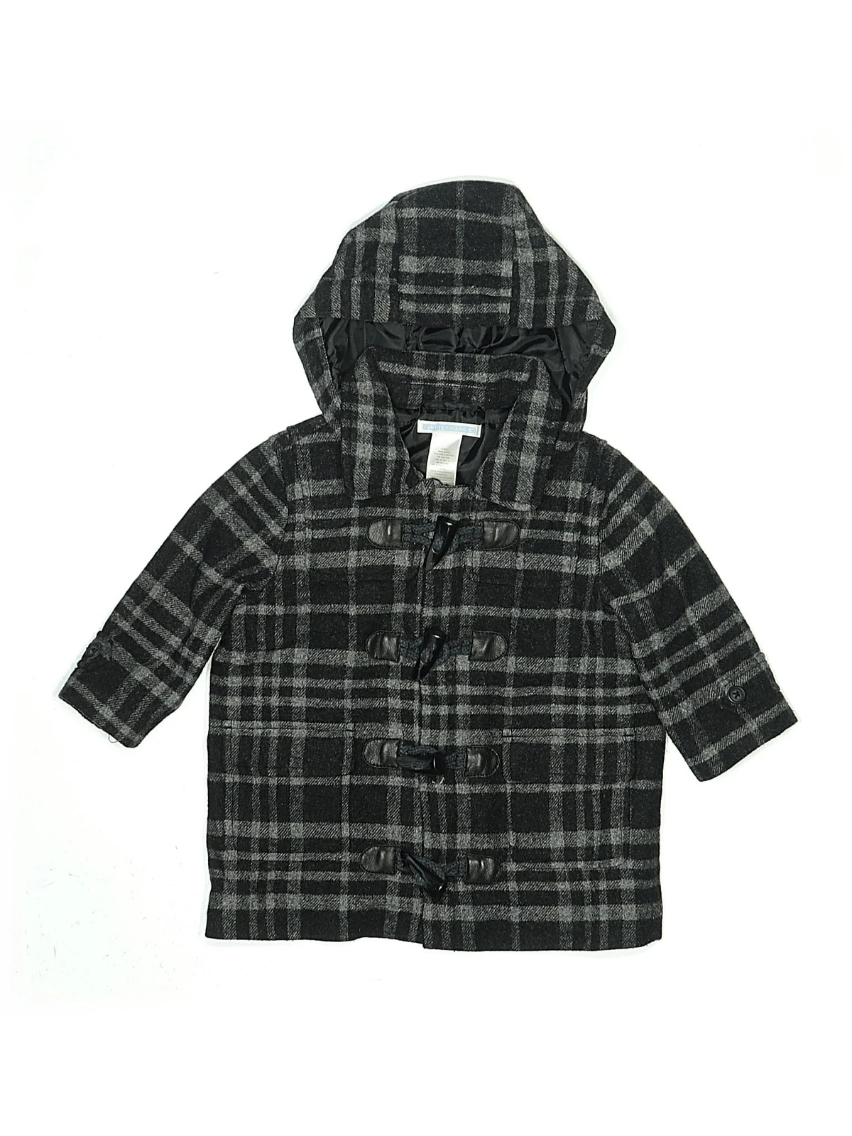 Janie and Jack Girls Gray Coat 6-12 Months