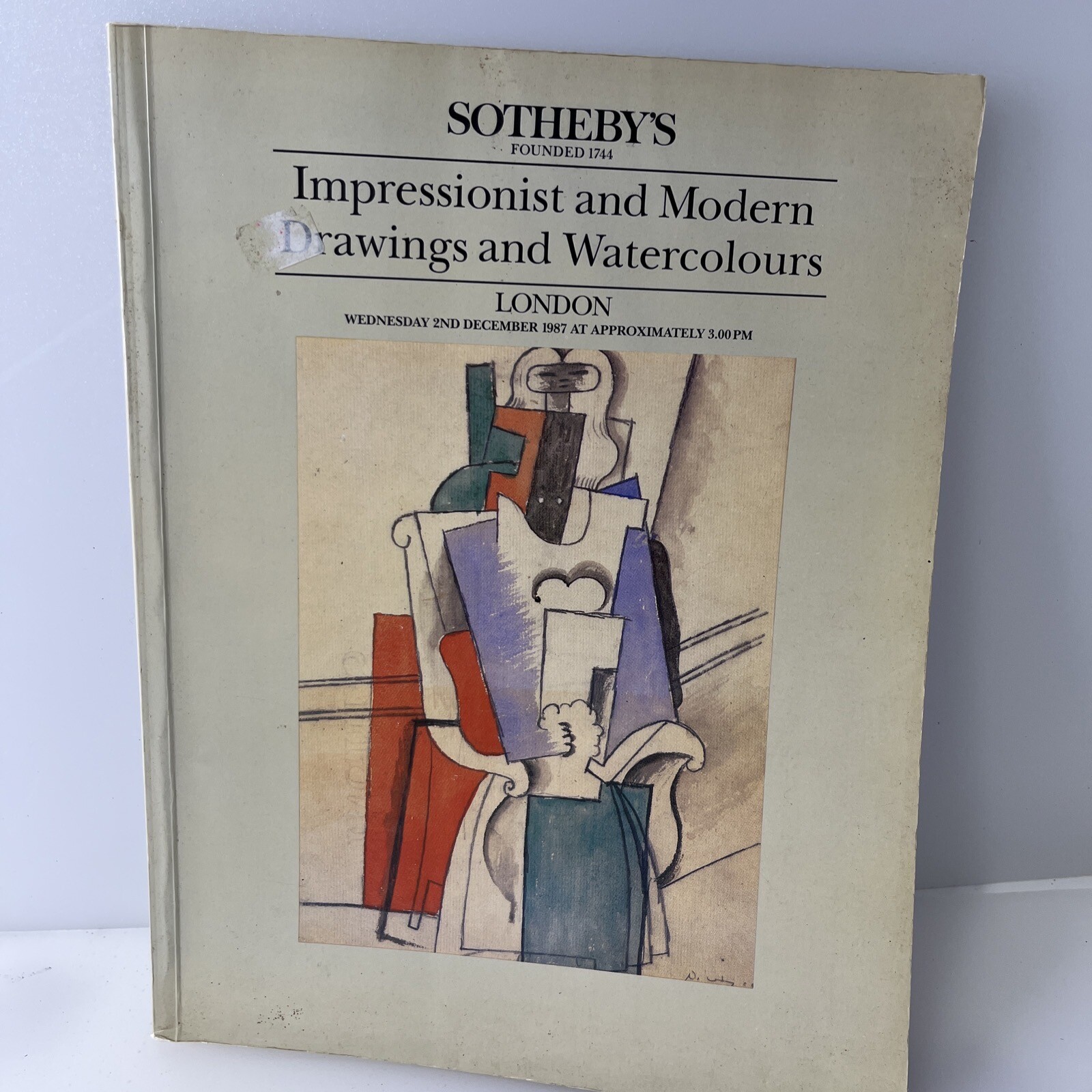 Sotheby's Drawings and Watercolors  Impressionist & Moder -dec 2nd,1987 london..