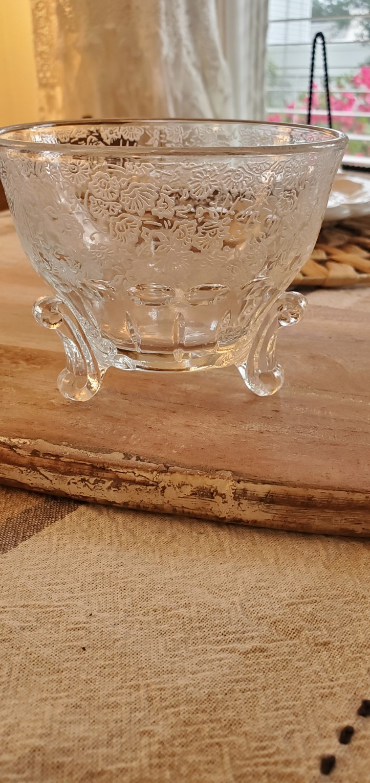 Vintage Glass Trinket Dish 