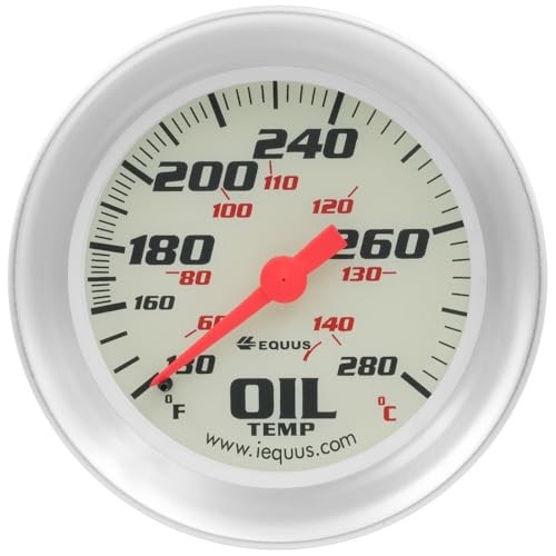  E8443 2-5/8" Mechanical Oil Temperature Gauge 