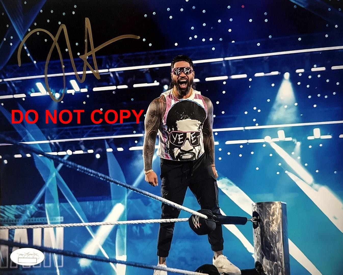 Jey Uso WRESTLING CHAMPION Signed Autographed REPRINT 8x10 Photo RP
