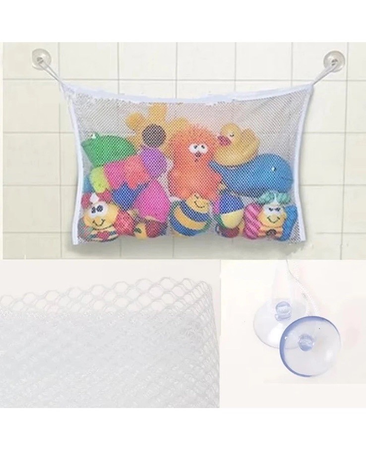 Baby Bath Toy Mesh Storage Bag with Suction Cups