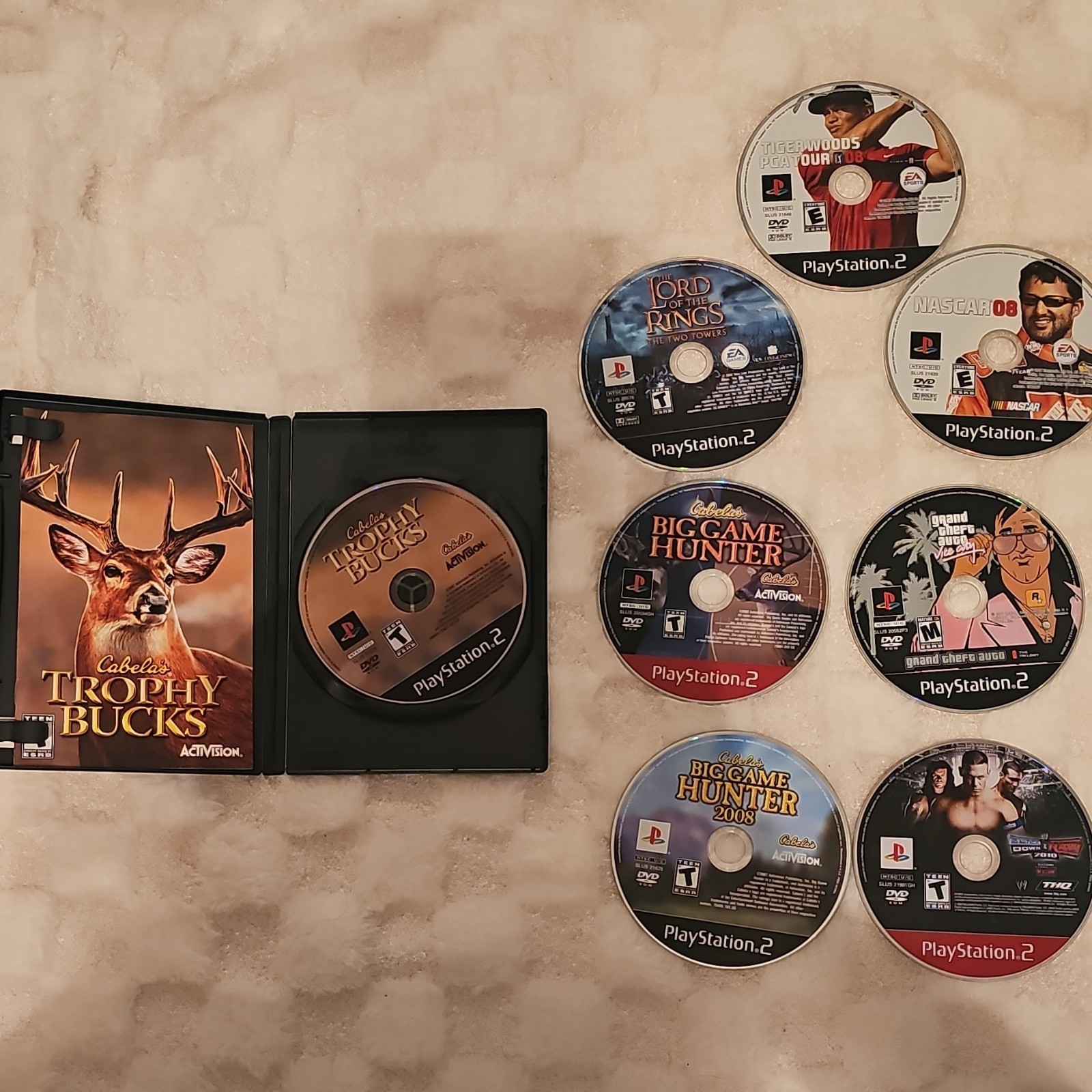 PS2 PlayStation 2 Game Lot Hunting Games GTA, and other various titles