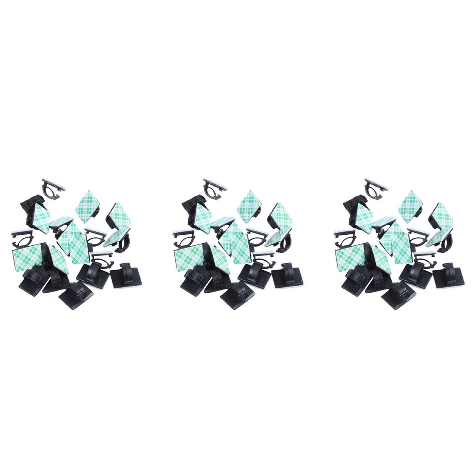 60Pcs Adhesive Car Cable Clips Cable Winder Drop Wire Tie Fixer Holder Cord7874