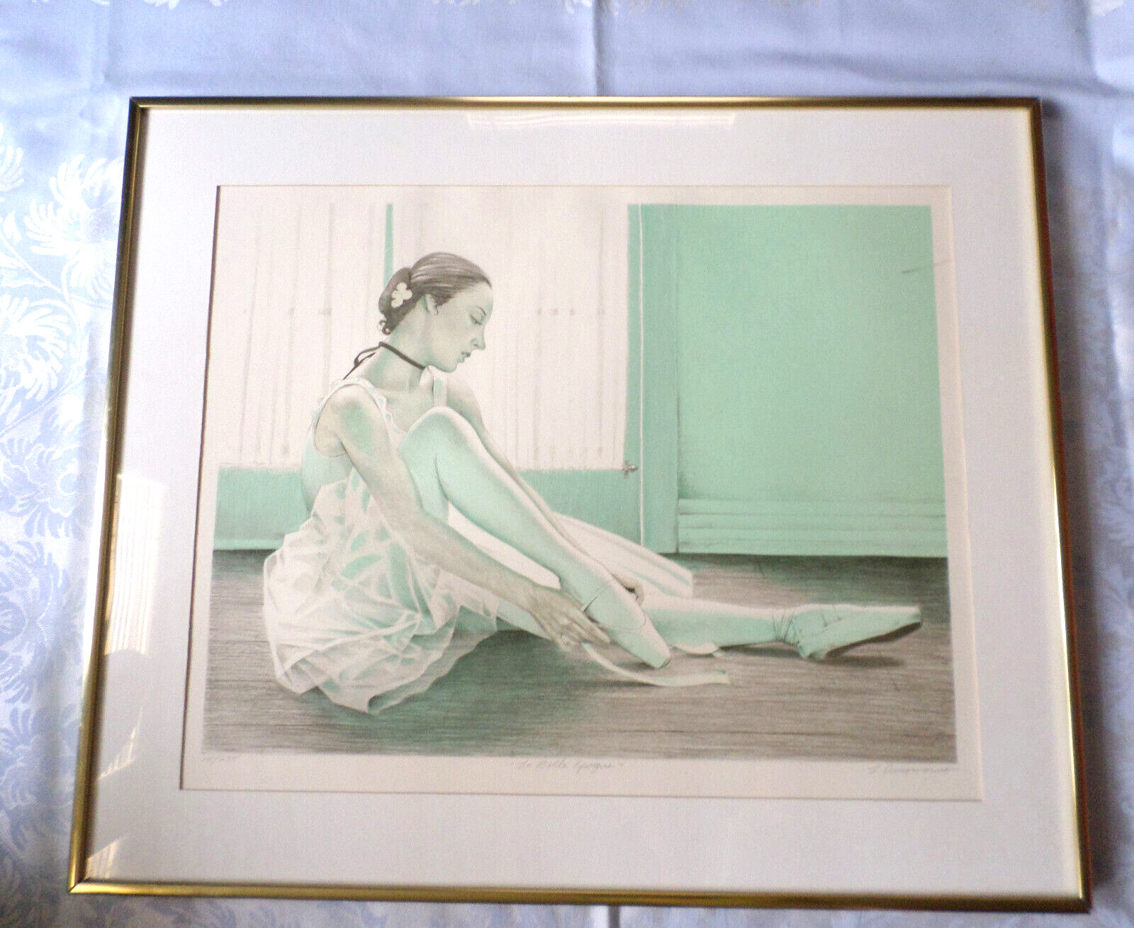 Vintage Louis Russomanno Original Limited Edition Signed Print "La Belle Epoque"