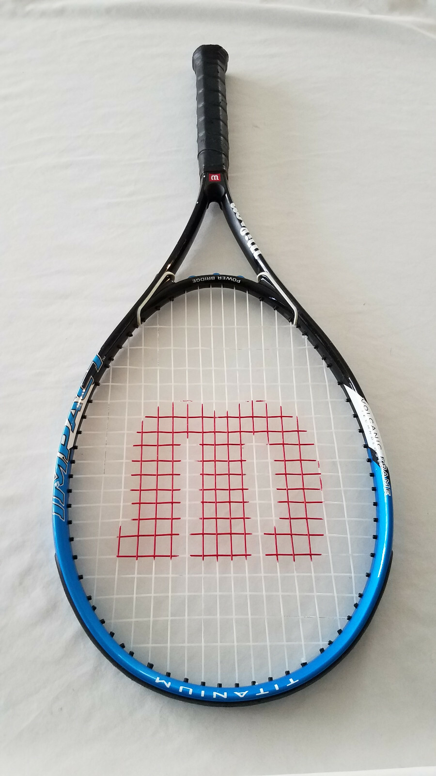 Wilson Impact Tennis Racket Titanium Volcanic Frame Tech Power Bridge  4 1/4 L2