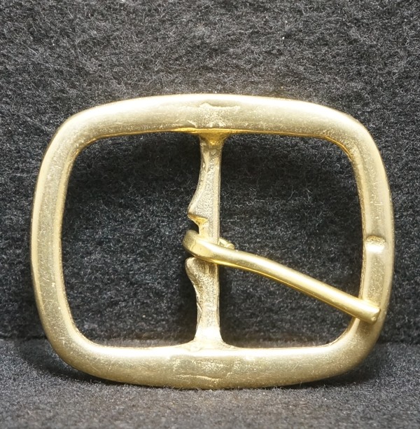WG15135 *NOS* VINTAGE 1970s *CLASSIC TONGUE-TYPE* UNISEX SOLID BRASS BELT BUCKLE