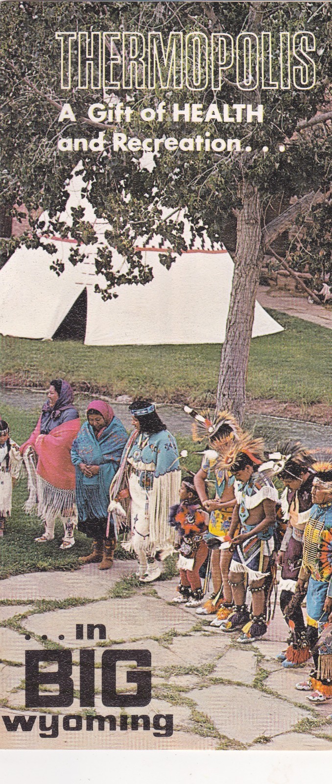 1970's Thermopolis Wyoming Promotional Tourism Brochure