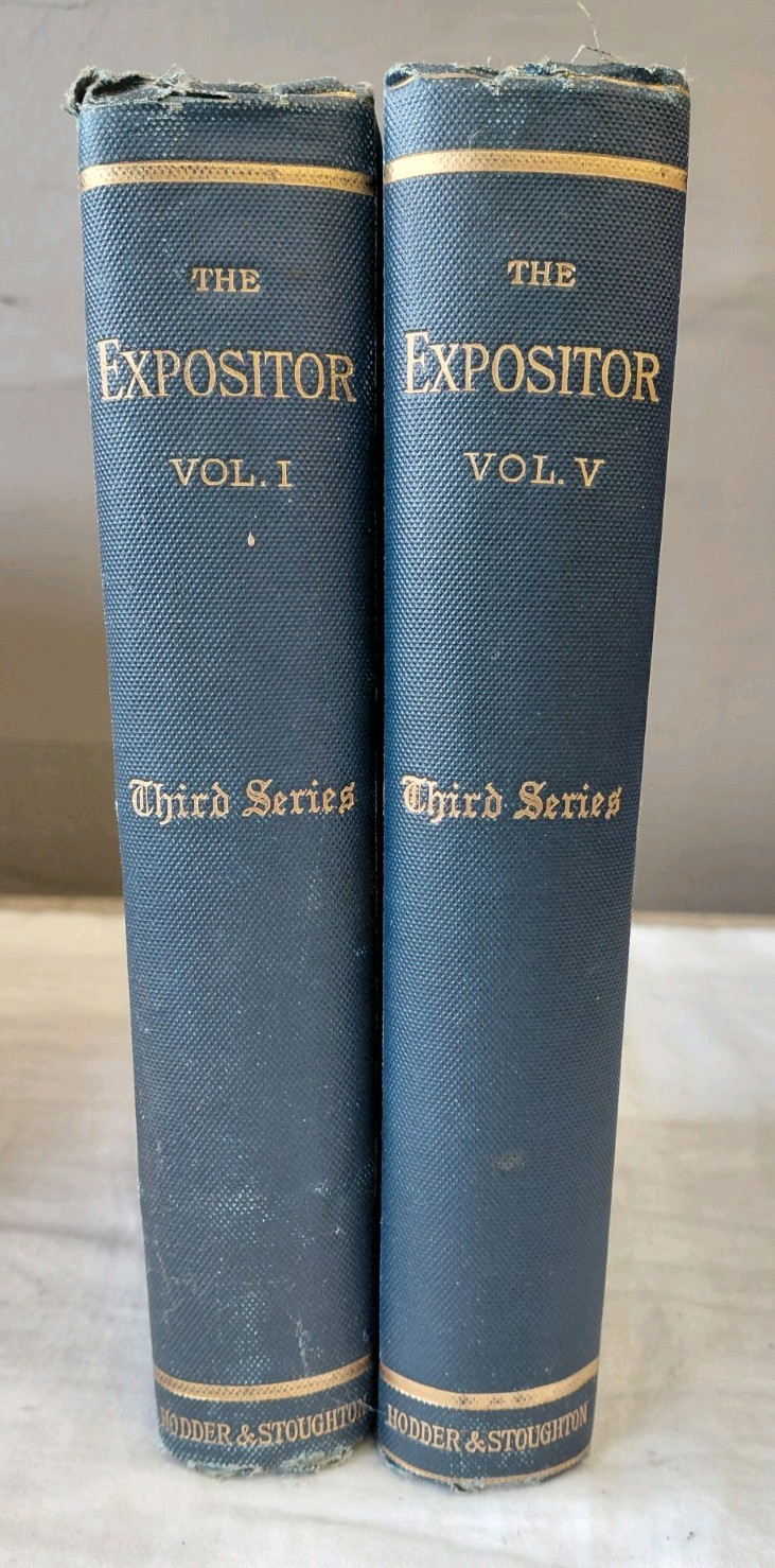 Hodder & Stoughton The Expositor Third Series Vol. I & V Bible Hardcover English